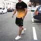 😎Set de tricou și pantaloni scurți pentru bărbați, cu efect de degrade