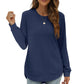 🍂Women's Sweatshirt Crewneck Long Sleeve Shirts High Low Tops Curved Hem