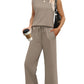 【S-2XL】💕2025 Top casual + pantaloni cu picioare largi
