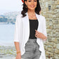 💥women deschise față 3/4 mâneci ușoare dressuri drapate cardigan