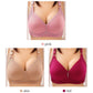 🎉 REDUCERE DE 50% PENTRU O PERIOADĂ LIMITATĂ! 💕 Sutien fără sârmă, confortabil, pentru mărimi mari – din nailon și spandex fără cusături, care previne lăsarea sânilor și este respirabil 👙