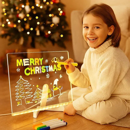 ⏳🎨Tablă de desen luminoasă cu LED-uri pentru copii