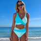 👙 Costume de baie color block de la S la 3XL: Costume de baie din două piese elegante și modelatoare 🌊