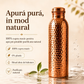 ❄️Summer Fresh – 40% reducere!💧Sticlă de apă premium din cupru masiv 100% – fără plastic și inspirată de Ayurveda