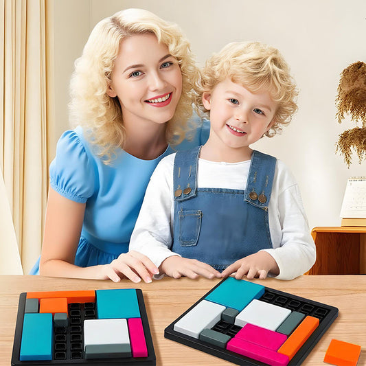 🧩Joc creativ de puzzle cu blocuri geometrice🧠