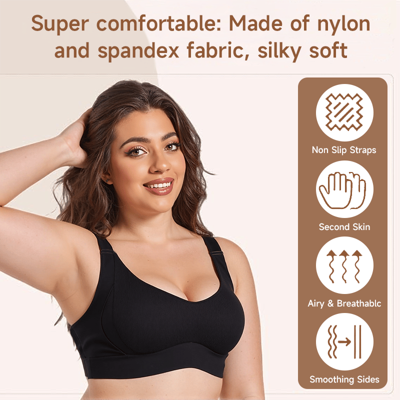 🎁Last Day—— Buy 2, Get 1 Free!!🔥Super Firming Wire-Free Bra All-Day Comfort No More Sagging