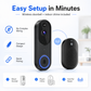 💐Sonerie Inteligentă HD cu Acces de la Distanță și Alerte Instantanee – Securitate Acasă Non-Stop