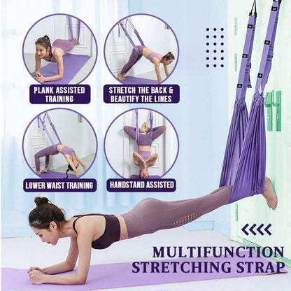 🔥💦Frânghie pentru yoga aeriană pentru dureri de spate — Fiecare comandă vine cu un cadou minunat.