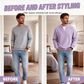 ✨💖Black Friday Mega Deal – 50% off!💖Men's Layered-Look Waffle T-Shirt | Comfortable everyday style with elegant texture 👚