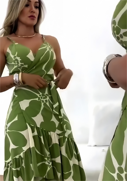 🏖️Rochie tunică pentru femei cu imprimeu casual Resort Gathered