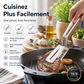 🔥Vânzări de peste 5.000 de bucăți！🍳 Clește de bucătărie 3-în-1 din oțel inoxidabil – Multifuncțional pentru gătit, grătar și servire | Robust, rezistent și practic