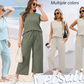 【S-2XL】💕2025 Top casual + pantaloni cu picioare largi