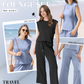 【S-2XL】💕2025 Top casual + pantaloni cu picioare largi