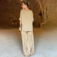 👚Elegant strălucitor din două piese plus size set cu decolteu adânc