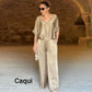 👚Elegant strălucitor din două piese plus size set cu decolteu adânc