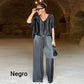 👚Elegant strălucitor din două piese plus size set cu decolteu adânc