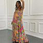 🎁 Rochie lungă imprimată fără mâneci🔥