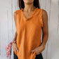 🔥🔥🔥💝Tricou fără mâneci din in și bumbac pentru femei🥰💐
