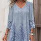 💖Elegant jumătate maneca v-neck rochie de dantelă pentru femei