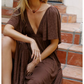 💕Vară V-Neck Loose Rochie lungă💕