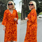 💃Rochie tipărită elegantă pentru femei de mărime mare💕