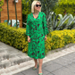 💃Rochie tipărită elegantă pentru femei de mărime mare💕