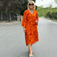 💃Rochie tipărită elegantă pentru femei de mărime mare💕
