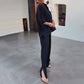 ✨Costum pentru femei (top + pantaloni largi) ✨ Eleganța este atât de simplă!