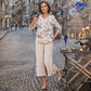 Vara Casual imprimate V-Neck două piese costum