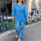 💖 BLUZĂ CASUAL DE DAMĂ CU MÂNECI LUNGI ȘI PANTALONI LARGI ✨