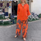💖 BLUZĂ CASUAL DE DAMĂ CU MÂNECI LUNGI ȘI PANTALONI LARGI ✨