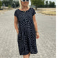 Rochie tipărită Boho Vintage Casual