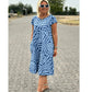 Rochie tipărită Boho Vintage Casual