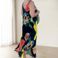 Elegant moale fără mâneci florale rochie Flowy
