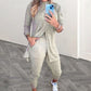 Femei 2 Piece Outfits Turtleneck Tunica & Joggers