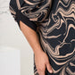 Rochie cu imprimeu marmorat