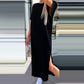 Femeii Casual Split T-shirt rochie lungă