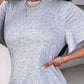 Femeii Casual Split T-shirt rochie lungă