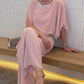 【🔥Plata la livrare】🌸Set elegant din două piese Colorblock cu paiete
