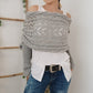 💖Women’s Knitted Cut-Out Shawl Poncho Wrap