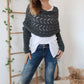 💖Women’s Knitted Cut-Out Shawl Poncho Wrap