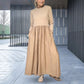 Rochie midi din tricot cu mâneci întregi