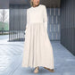 Rochie midi din tricot cu mâneci întregi