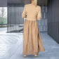 Rochie midi din tricot cu mâneci întregi