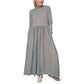 Rochie midi din tricot cu mâneci întregi
