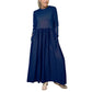 Rochie midi din tricot cu mâneci întregi