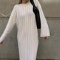 📦Livrare gratuită📦Rochie pulover supradimensionată cu cablu Knit