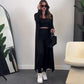 📦Livrare gratuită📦Femei Stretch Knit Vest High Waisted Leggings și Cardigan lung 3 Piece Set