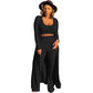 📦Livrare gratuită📦Femei Stretch Knit Vest High Waisted Leggings și Cardigan lung 3 Piece Set