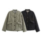 Moda femeilor cald buton în jos Cropped Jacket